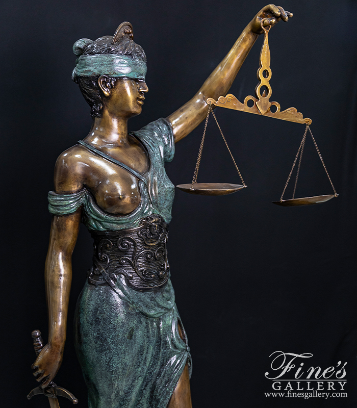 Bronze Statues  - Bronze Lady Of Justice ( 72 Inch Tall )  - BS-1564